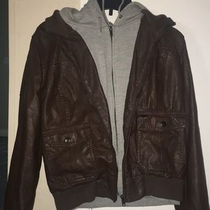 Obey leather jacket